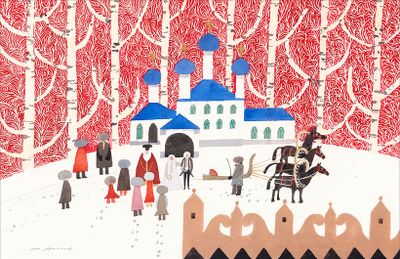 『歌の風景』2001 年 (講談社) 所蔵:津和野町立安野光雅美術館 ©空想工房