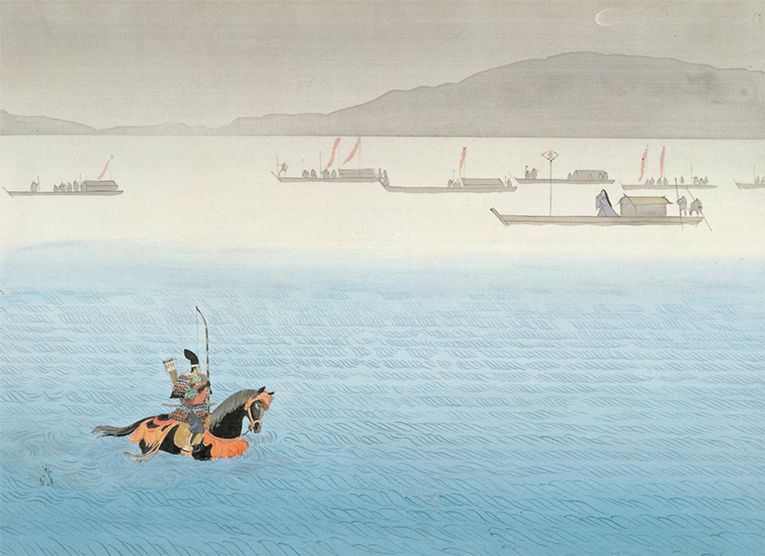 『繪本 平家物語』1996 年 (講談社） 所蔵:津和野町立安野光雅美術館 ©空想工房