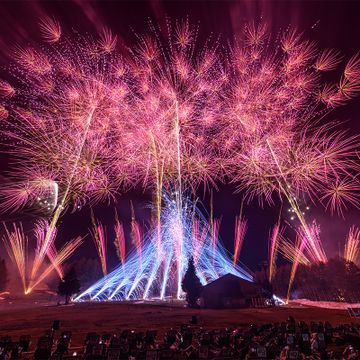 世界遺産・富士山をバックにした感動体験「絶景花火」。この春、五感を解き放つ至高の花火芸術を