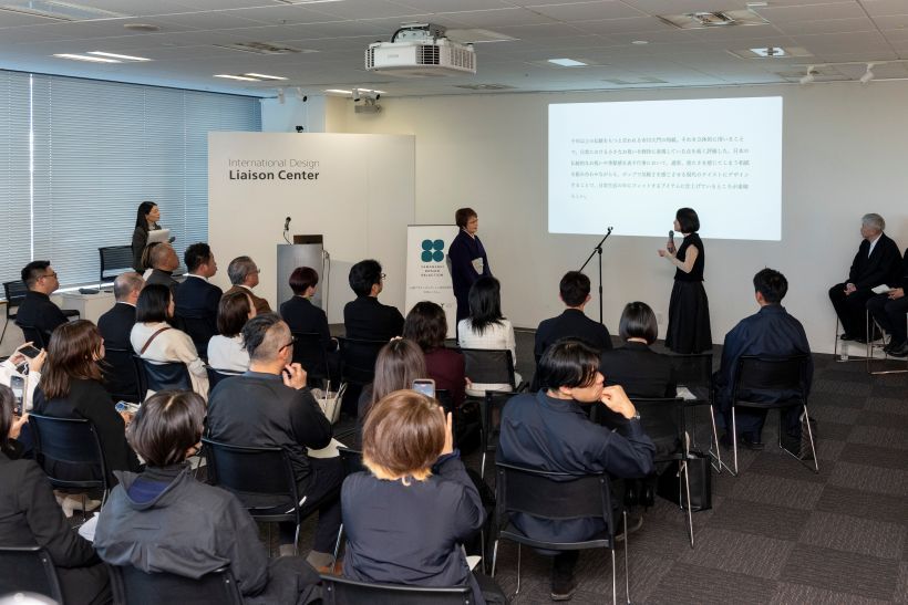 表彰式当日の様子。インターナショナル・デザイン・リエゾンセンターにて。