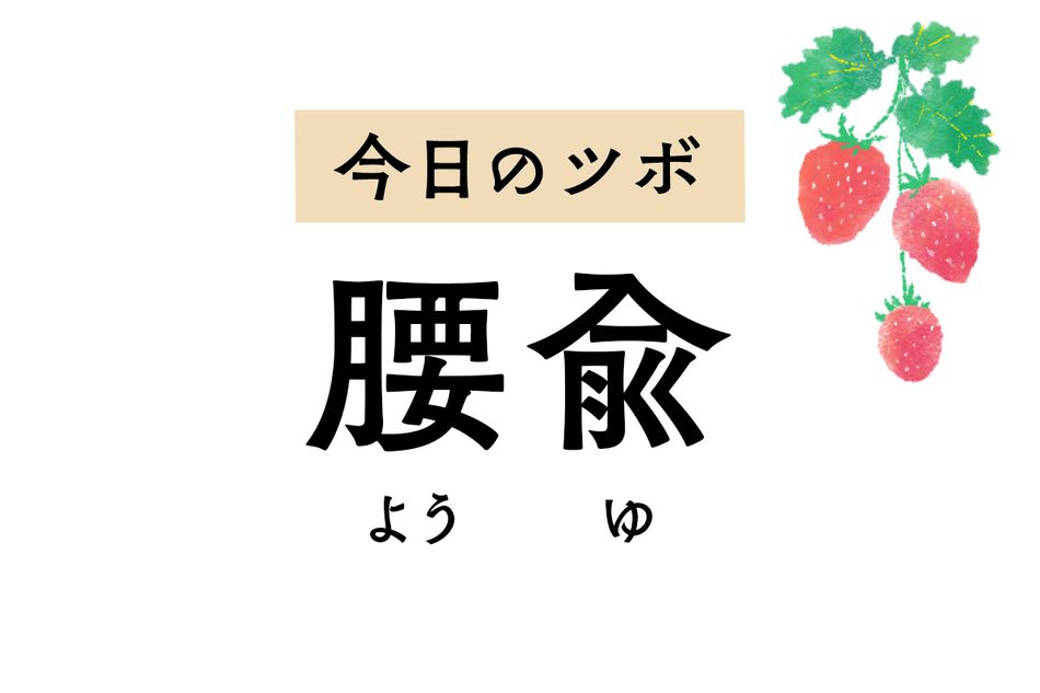 月経不順、尿漏れなど生殖器や泌尿器系の不調に作用する「腰兪」。下痢や便秘も緩和