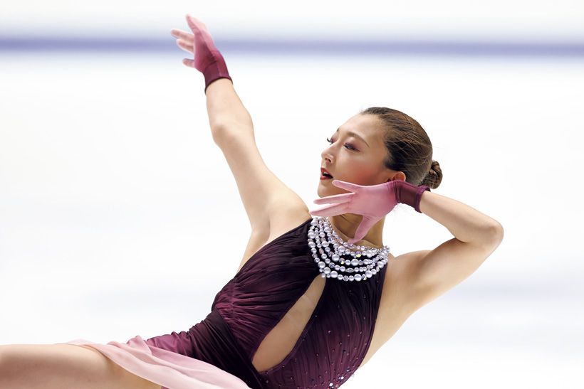 2025年11月のNHK杯FS。「NHK杯と全日本選手権はゾーンに入っていたようです。程よい緊張感と集中力で滑りきることができました」。五輪でもゾーンの演技が見られますように。