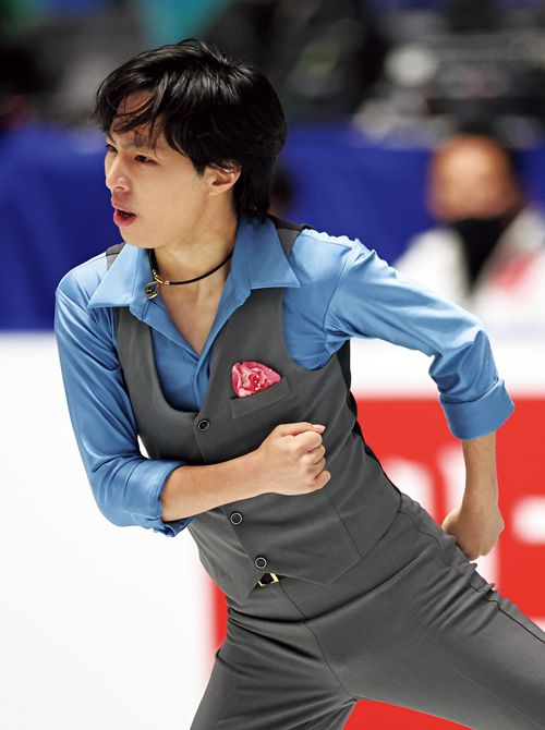三浦佳生選手 ダイナミックで漢気（おとこぎ）溢れる演技が魅力 初の五輪を目指し全日本選手権で勝負。SP「Conquest of Spaces」での気迫溢れる演技で会場を魅了した。