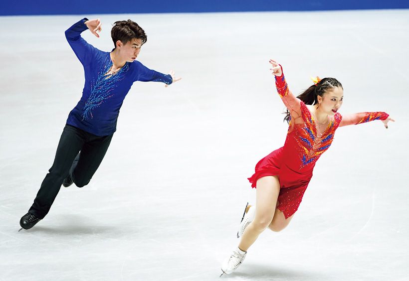 吉田唄菜＆森田真沙也組。全日本選手権でのフリーダンス「Rise of the Phoenix」より。合計172.29点1位で五輪団体戦出場が決定。