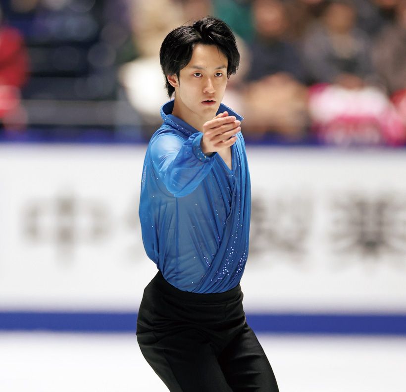 山本草太選手　心を動かす端正な演技力は健在／全日本選手権FS「ハレルヤ」より。156.73点、合計238.94点で総合5位。冒頭の4回転サルコウは着氷。ひたむきさが伝わる演技だった。