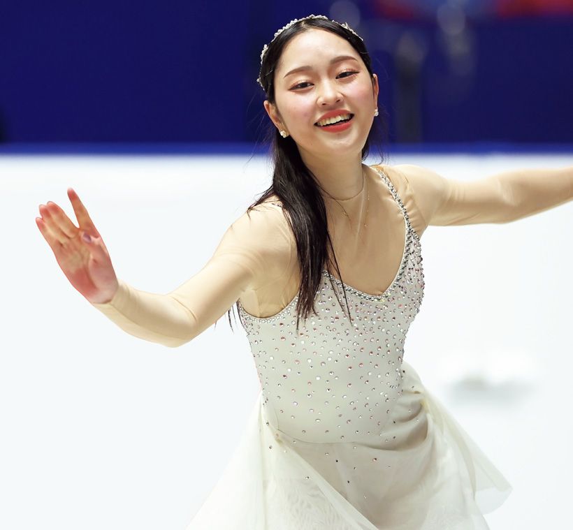 江川マリア選手　踊り心もある清楚さで観客を魅了／全日本選手権SP「 アヴェ・マリア」64.76点、合計187.29点の13位で現役生活に幕を下ろした。SPのスピン、ステップはレベル4。