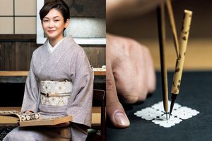 松本幸四郎夫人・藤間園子さんが「紋入れ」に挑戦。伝統に新たな息吹を吹き込む工房へ