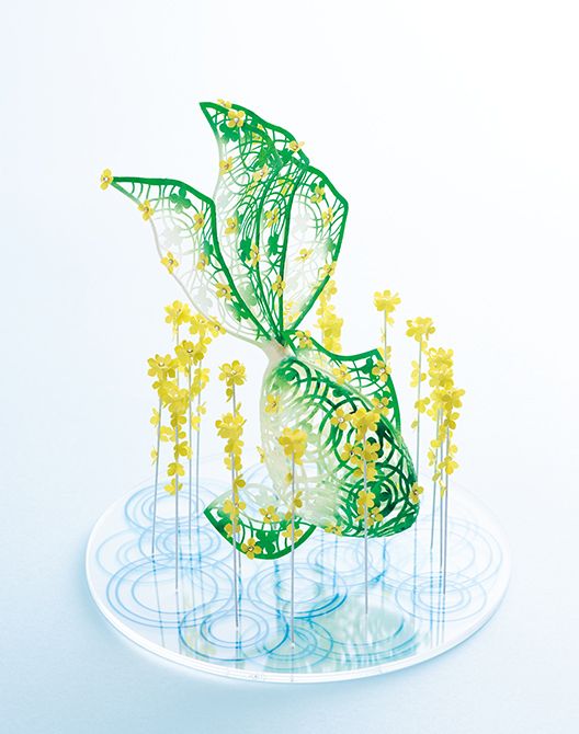 3月「菜の花を泳ぐ金魚」