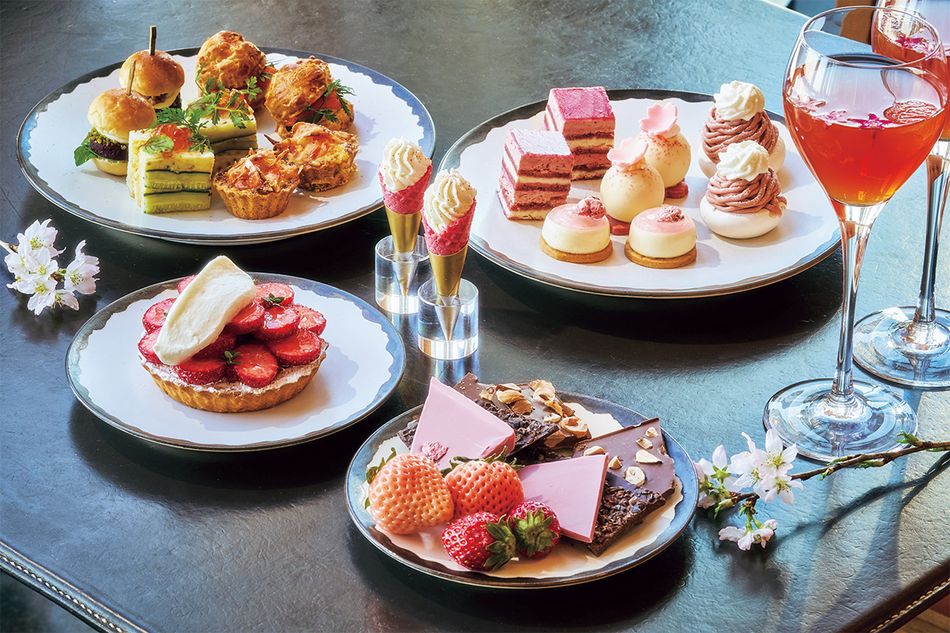 【アンダーズ 東京】桜満開の店内で味わう、春限定のアフタヌーンティー