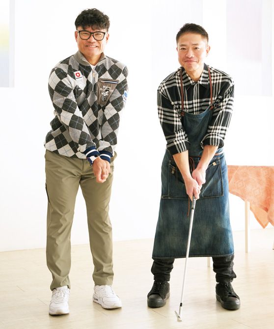 「沖縄出身の宮里さんに、沖縄料理を作るのは非常に緊張します」（栗原さん）  「間近で作る姿を見ると、おいしさが増します」（宮里さん）