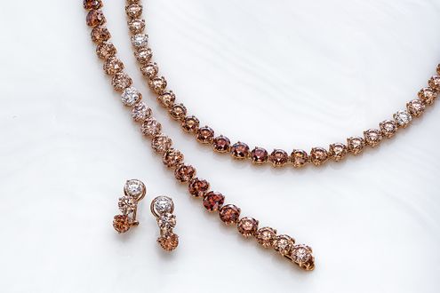 「カシケイブラウンダイヤモンド」ブラウンダイヤモンドの透明感を楽しむ