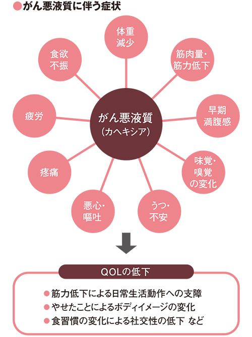 『がん悪液質ハンドブック』日本がんサポーティブケア学会ほか 監修を参考に作成