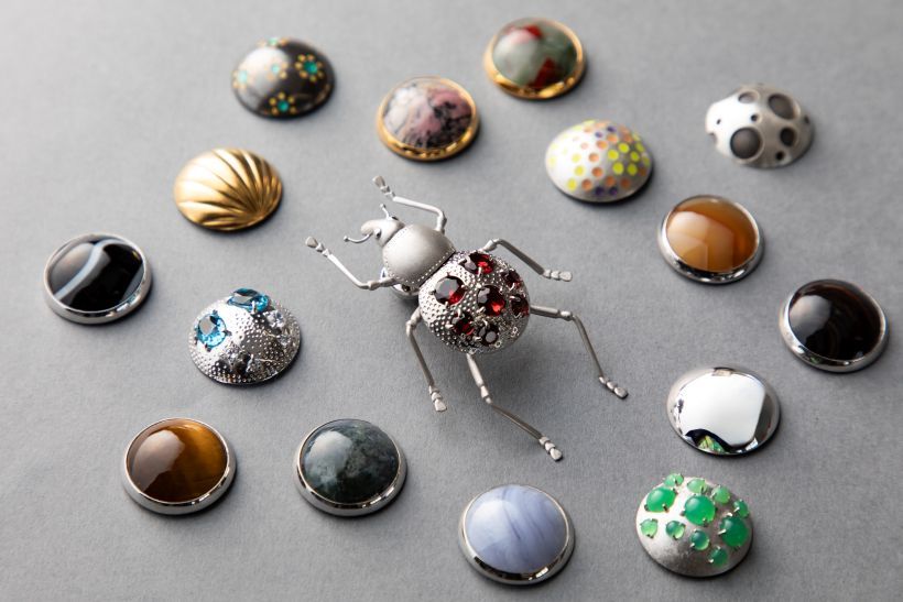 卒業生、鶴見 蓮さんの作品「ゾウムシ」。