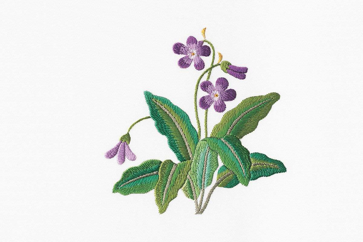 しつけ付　さが美　汕頭蘇州刺繍　短冊に花更紗　暈し　ガード加工　黄土　うぐいす色 しつけ付 さが美 汕頭蘇州刺繍 短冊に花更紗 暈し ガード加工 黄土