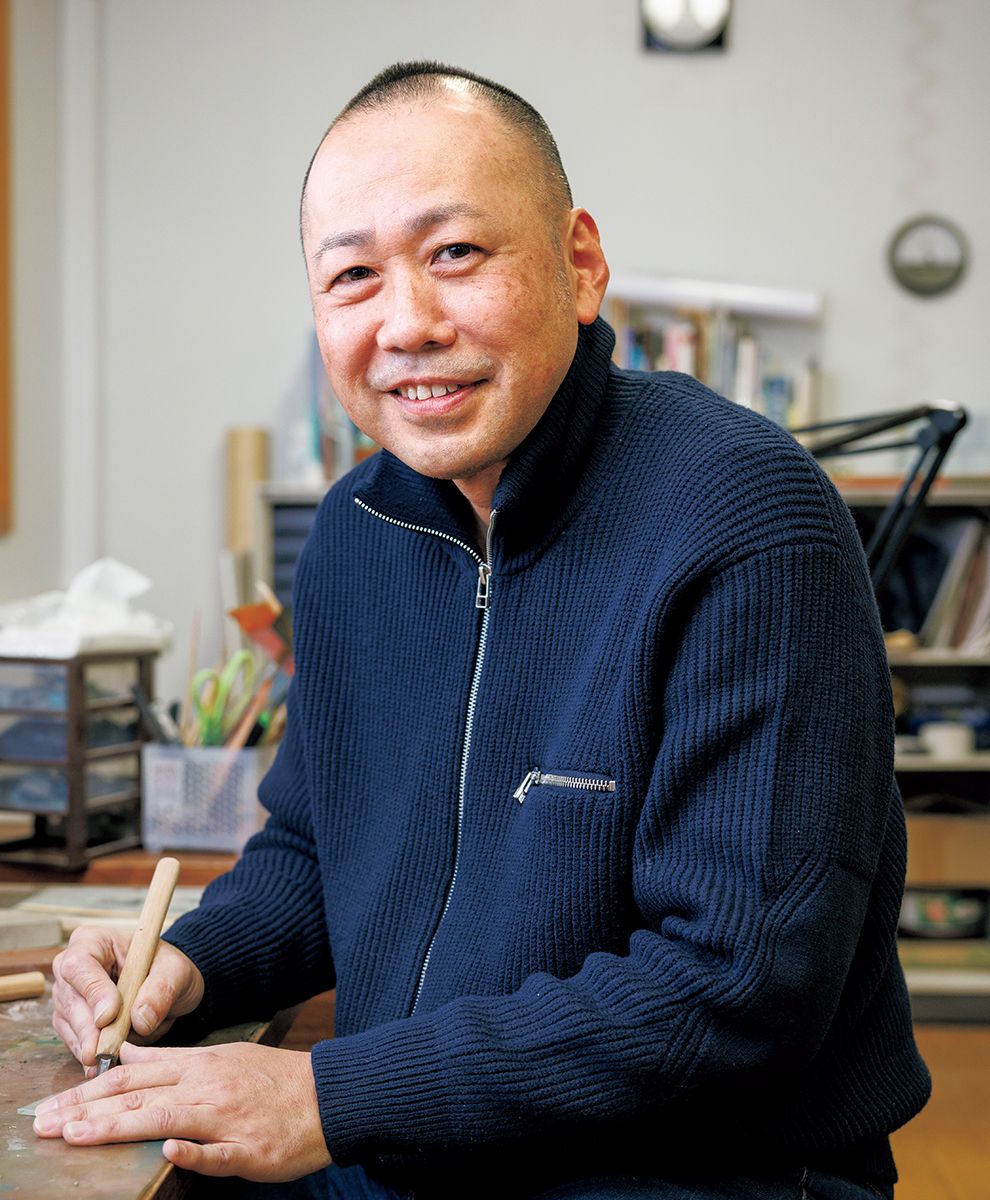 松原弘明「 winter -1℃」　香川県出身。香川県漆芸研究所研究生課程修了。重要無形文化財「彫漆」保持者の音丸耕堂氏等に師事。