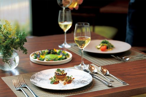 「ホテルグランバッハ東京銀座」がランチコースで約771kcalを実現。春の銀座で心と体が整うひとときを