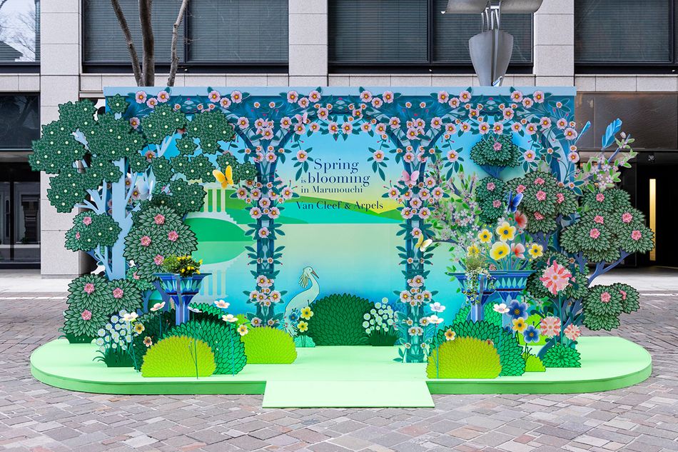 ヴァン クリーフ＆アーペル　東京・丸の内仲通りで春の訪れを祝福するイベントを4月5日（日）まで開催中