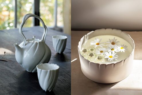 うつわ作家・生嶋花さんの、瑞々しく凜々しい白磁