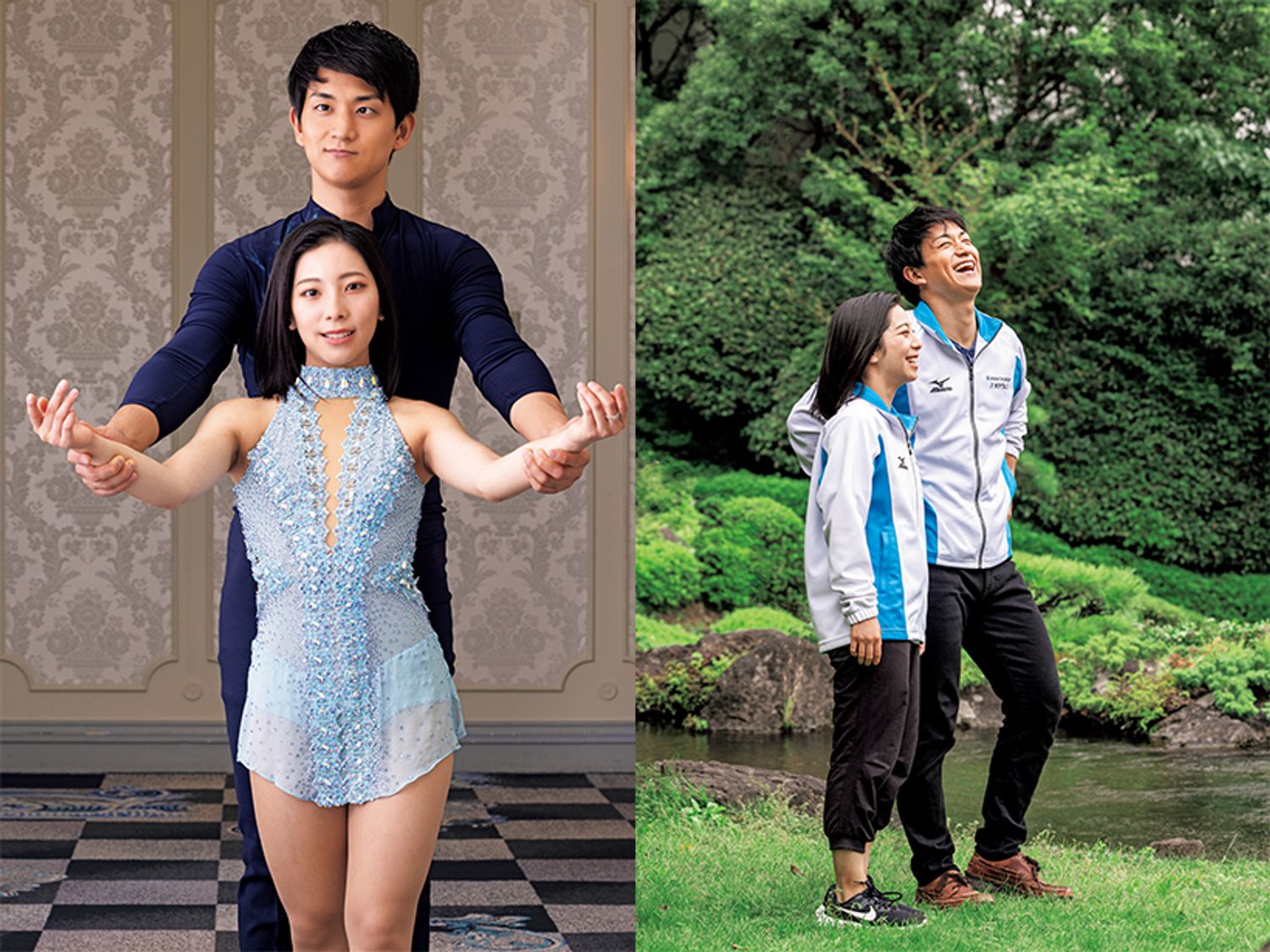 2023年4月号「今、花開くカップル競技」より　撮り下ろしとインタビューを行った22年8月末（ウェアは当時のもの）。2月の北京五輪での演技で注目度が高まり始めた時期だった。撮影／本誌・坂本正行撮影協力／ホテルニューオータニ 東京