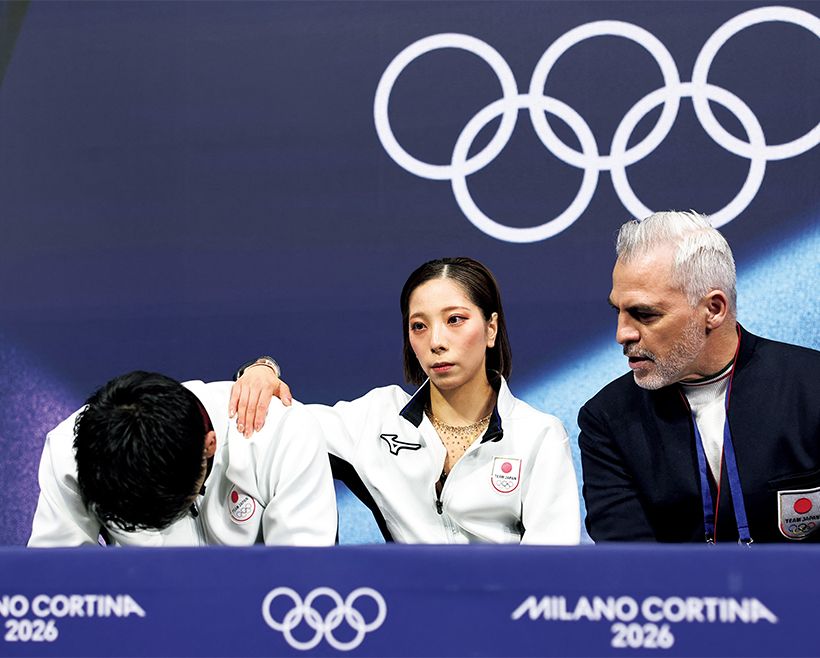 SP後、うなだれる木原選手。　写真／ロイター〈アフロ〉