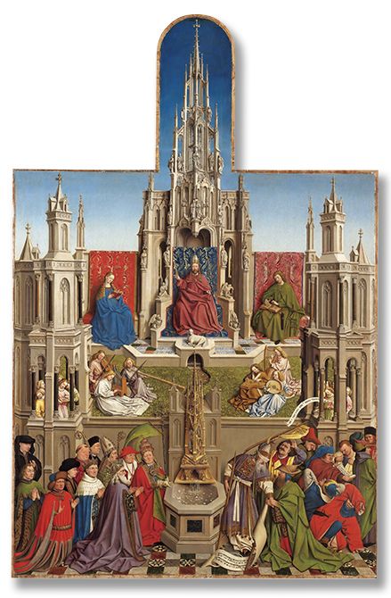 The Fountain of Grace. Workshop of Jan van Eyck　©Museo Nacional del Prado　提供：ALBUM /アフロ