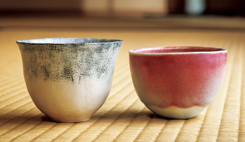 藤平 寧 作 汲み出し　右から（径8 × 高さ6センチ）1万3200円　（径9 × 高さ6.5センチ）1万1000円　
