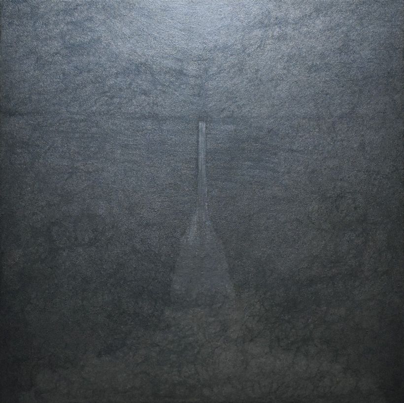 「Rebirth」高知麻紙、墨、墨汁、鉛筆