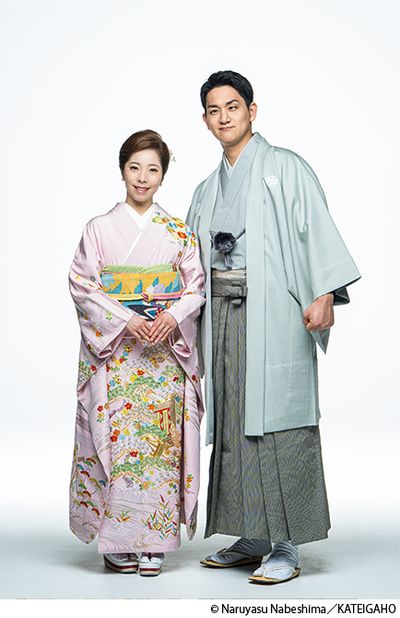 きものをまとう三浦璃来さん＆木原龍一さん