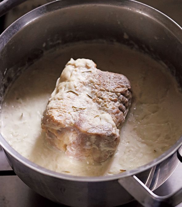 ボローニャ風豚肉のミルク煮