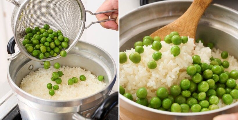 豆を入れるときに一旦温度が下がるので、強火で熱してから蒸らす。