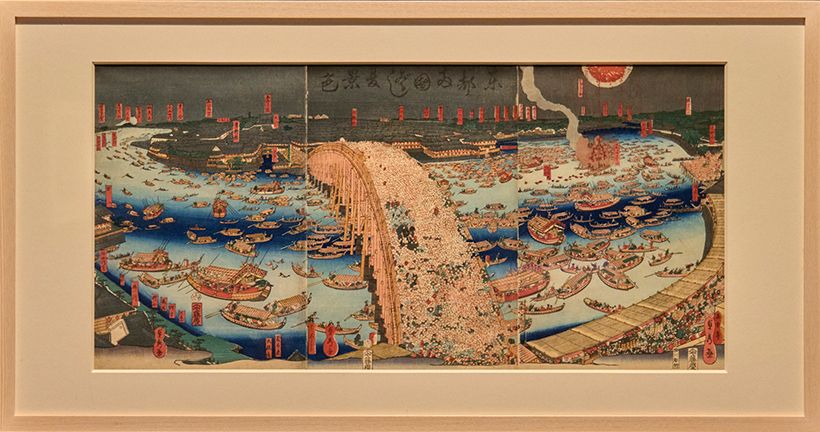 東都両国ばし夏景色　橋本貞秀／画　安政6年（1859）　東京都江戸東京博物館蔵