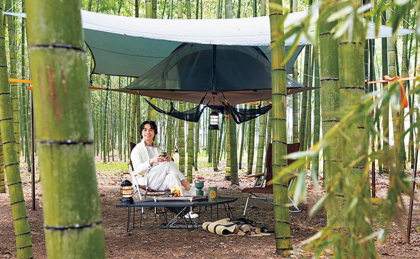 バレエダンサー 柄本 弾さんが、懐かしの竹林に遊ぶ。若竹の杜 若山