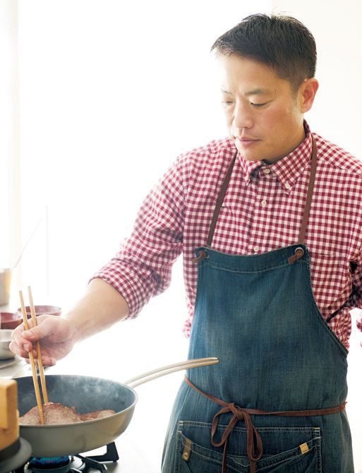 「能登に詳しい常盤さんを驚かせたくて」（栗原さん） ステーキは「片面2分、返してもう2分を基本に自分好みの焼き加減を見つけて」と心平さん。