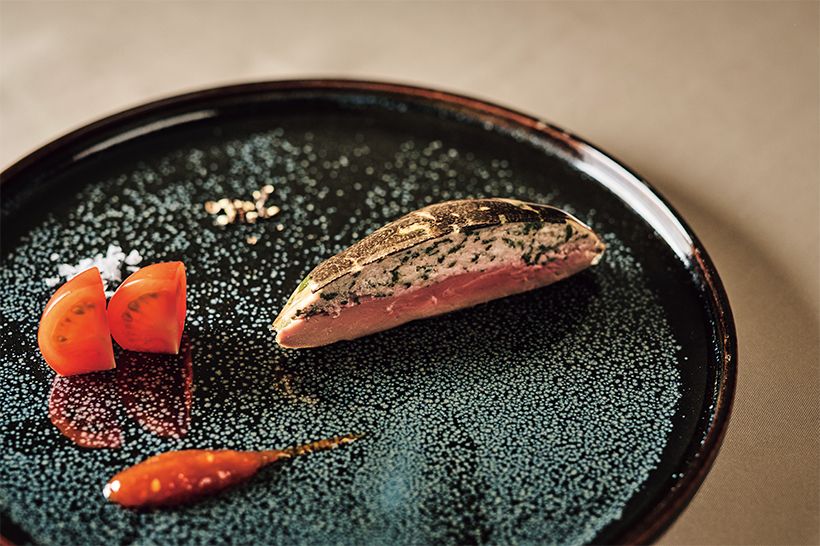 フランス料理「ル・グラン・リス」では、確かな技で素材の旨味を引き出す″引き算のフレンチ″を。