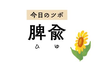 消化機能が下がっているときは「脾兪」のツボ押しを。むくみや背部痛も緩和