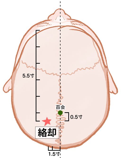 絡却（らっきゃく）：膀胱経のツボ