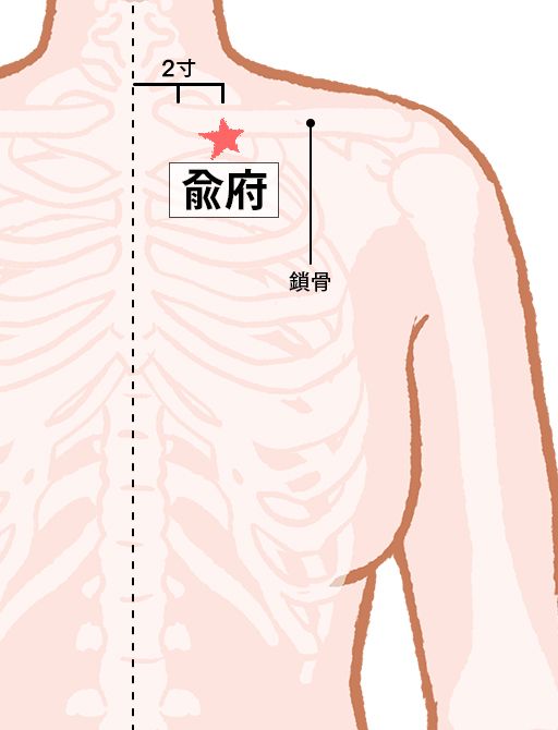 兪府（ゆふ）：腎経のツボ
