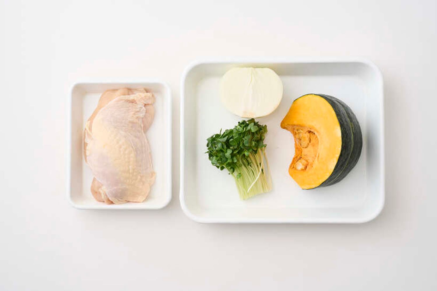 「鶏むね肉とかぼちゃの南蛮漬け」の材料（2人分）