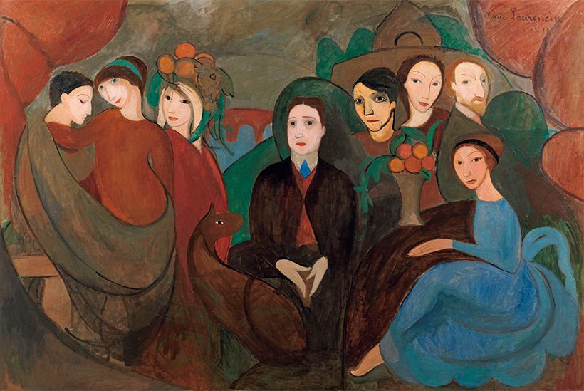 Marie Laurencin, Apollinaire and his Friends（second version） 1909　© Centre Pompidou, MNAM-CCI/Audrey Laurans/Dist. GrandPalaisRmn