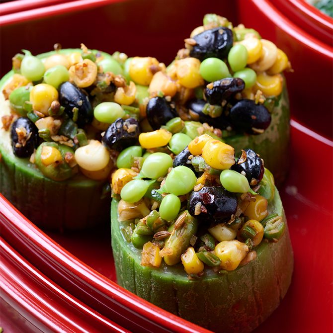 5.へちまの夏野菜のせ