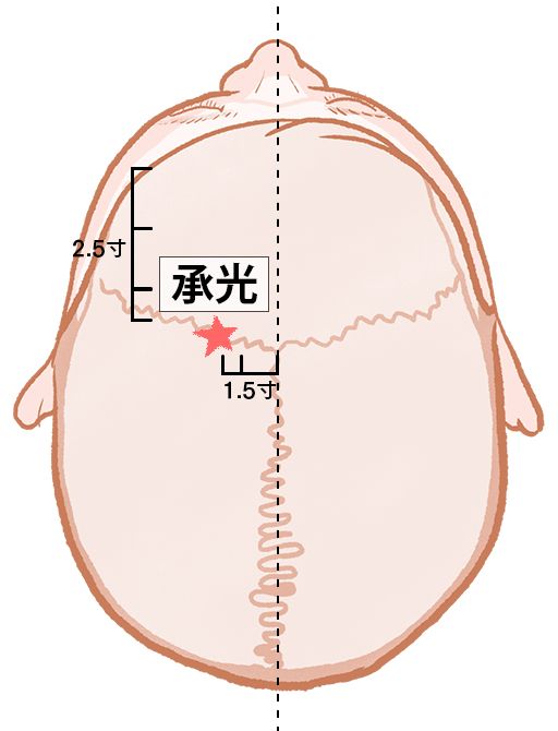承光（しょうこう）：膀胱経のツボ
