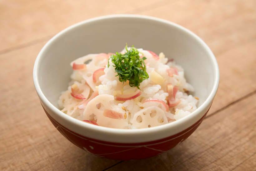 みょうがと新れんこんの簡単お寿司。
