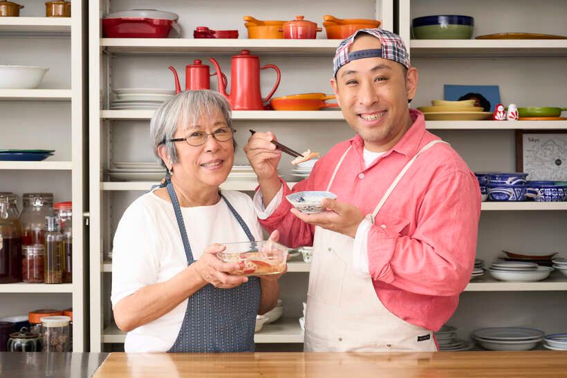 料理家親子 杵島直美さんときじまりゅうたさん。