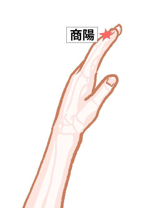 商陽（しょうよう）：大腸経のツボ