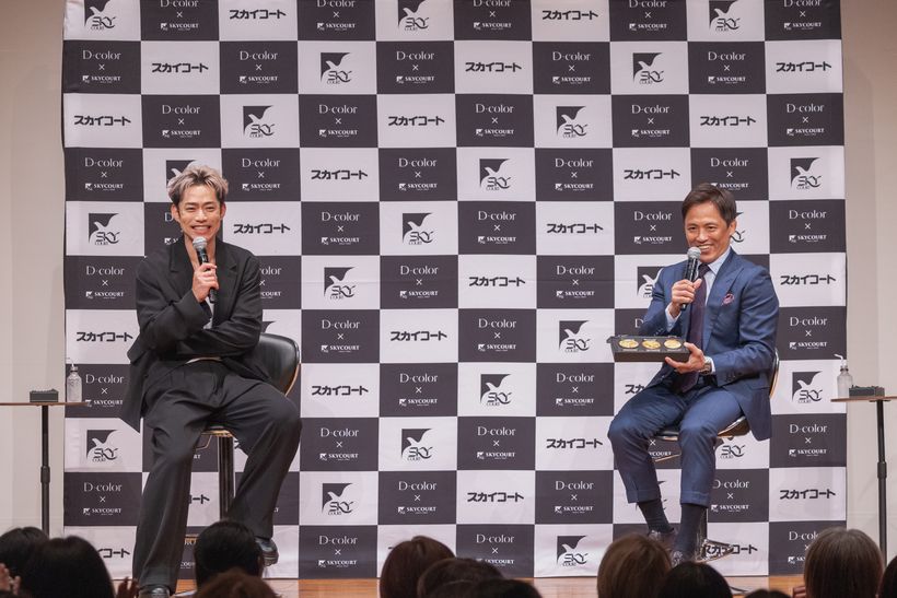現役時代の話から、不動産、AIなど、さまざまなテーマで盛り上がった野村忠宏さんと高橋大輔さん。高橋さんが「久しぶりで楽しくて、思わず普段どおりの感じで話してしまった（苦笑）」と語るほど、気心知れたお二人。