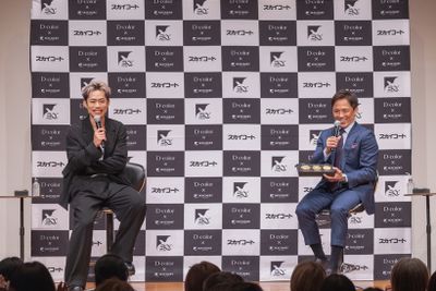現役時代の話から、不動産、AIなど、さまざまなテーマで盛り上がった野村忠宏さんと高橋大輔さん。高橋さんが「久しぶりで楽しくて、思わず普段どおりの感じで話してしまった（苦笑）」と語るほど、気心知れたお二人。