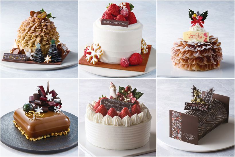 「オークラ東京」の2026年クリスマスケーキ。新作2種を含む6種類のケーキが登場。