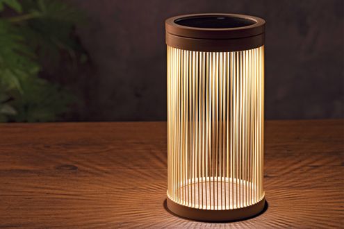 ソネングラス「EN（エン）」　竹細工からこぼれる灯りが温かく美しい行燈