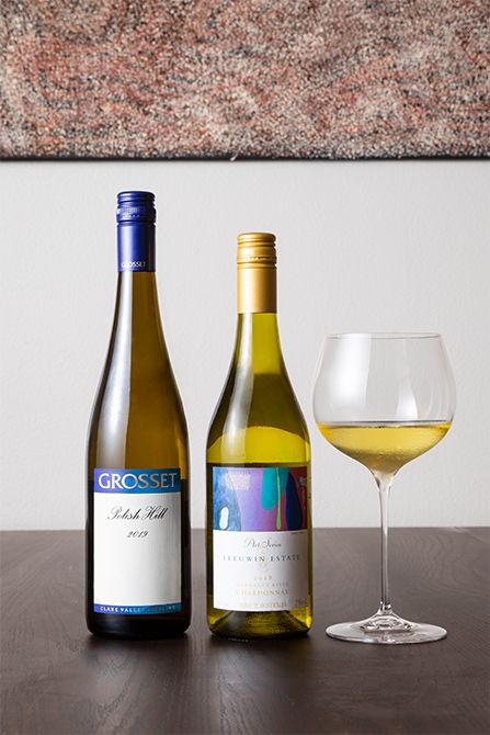 左「Grosset Polish Hill（グロセット ポーリッシュ ヒル）Riesling 2019」右「Leeuwin Estate（ルーウィン エステート）