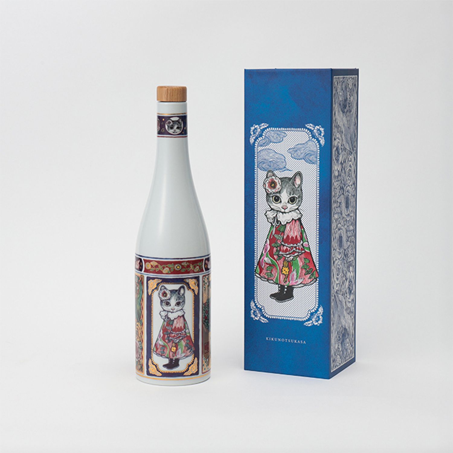 KIKU FELINE ÉPURE（純米大吟醸） 発売日： 2026年11月1日（予定） 価格：55,000円 　内容量：720ml　©HIGUCHI YUKO